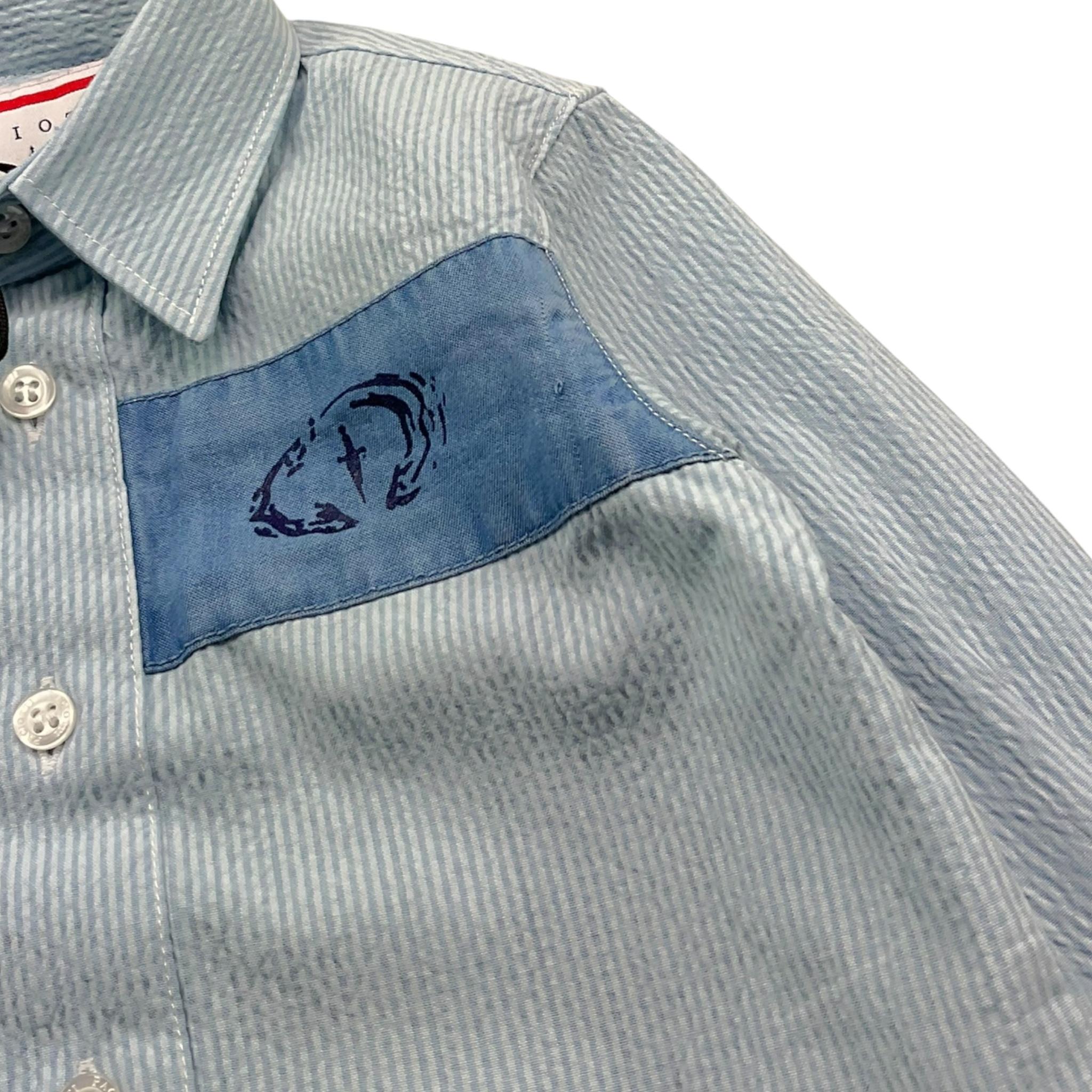 Cesare Paciotti Camicia Tinta Unita Manica Lunga per Neonato CMP5158BN AZZURRO CESARE PACIOTTI 