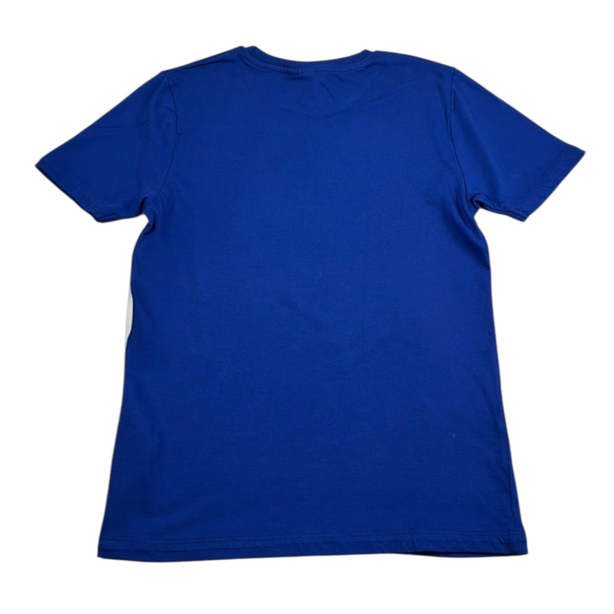 F**K T-Shirt Girocollo Tinta Unita con Stampa per Bambino FJ2450038RY BLU F**K 