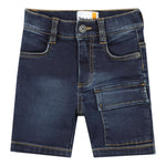 Timberland Bermuda In Denim Tinta Unita con Girovita Regolabile per Neonato T60497 BLU TIMBERLAND 