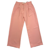 Vicolo Pantalone Tinta Unita Con Girovita Regolabile Rosa Per Bambina