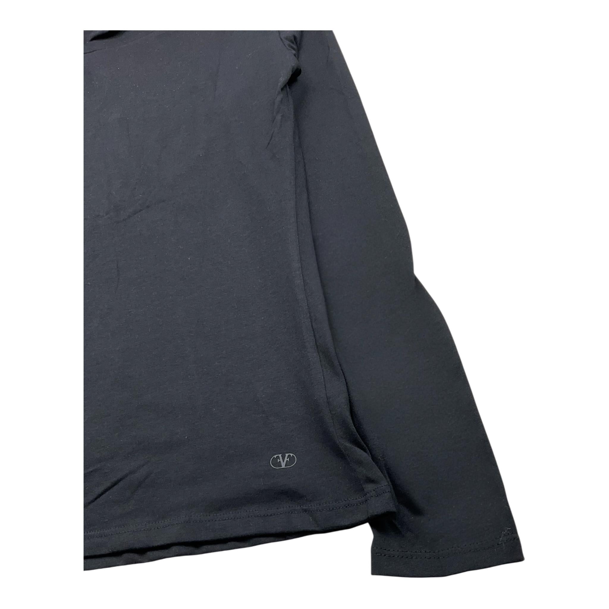 FUN & FUN shirt girocollo tinta unita con logo Nero per Bambina FJTS00025 NERO FUN & FUN 