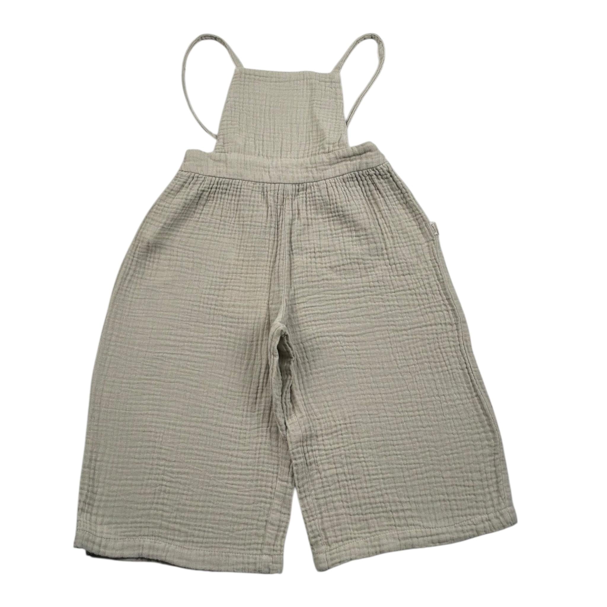 Teddy E Minou Salopette Tinta Unita A Palazzo per Neonata E25SI003C6041 FANGO TEDDY E MINOU 