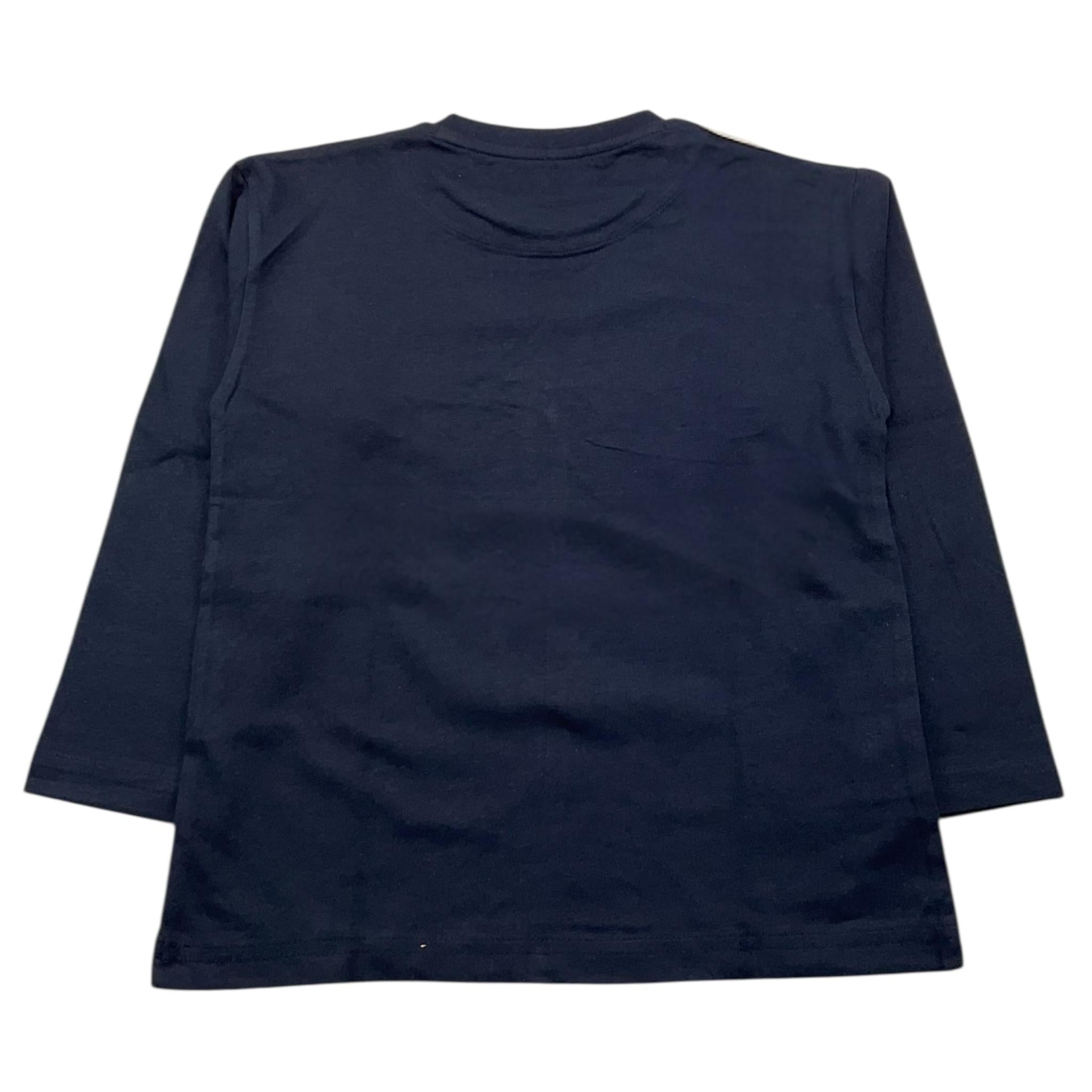 MAYORAL shirt girocollo tinta unita con stampa Blu per Bambino 4046X BLU MAYORAL 