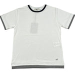 Paolo Pecora T-Shirt Girocollo Tinta Unita con Profili In Contrasto per Bambino PP4349 BIANCO PAOLO PECORA 