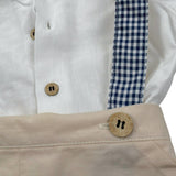 Babidu Completo 2 Pezzi Camicia-Salopettes per Neonato 40402 BIANCO/BEIGE BABIDU 