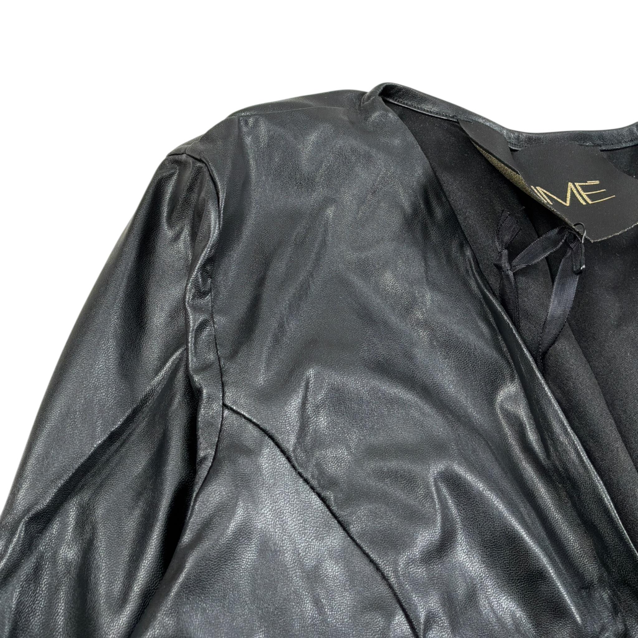 J'Aime' Giubbino In Ecopelle tinta unita Nero per Bambina 4917G NERO J'AIME' 