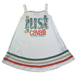 Just Cavalli Abito Bretelline Tinta Unita con Stampa per Bambina JGP26098VE PANNA JUST CAVALLI 