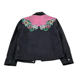 John Richmond Giubbino Tinta Unita con Stampa per Bambina RGP26117GB NERO JOHN RICHMOND 