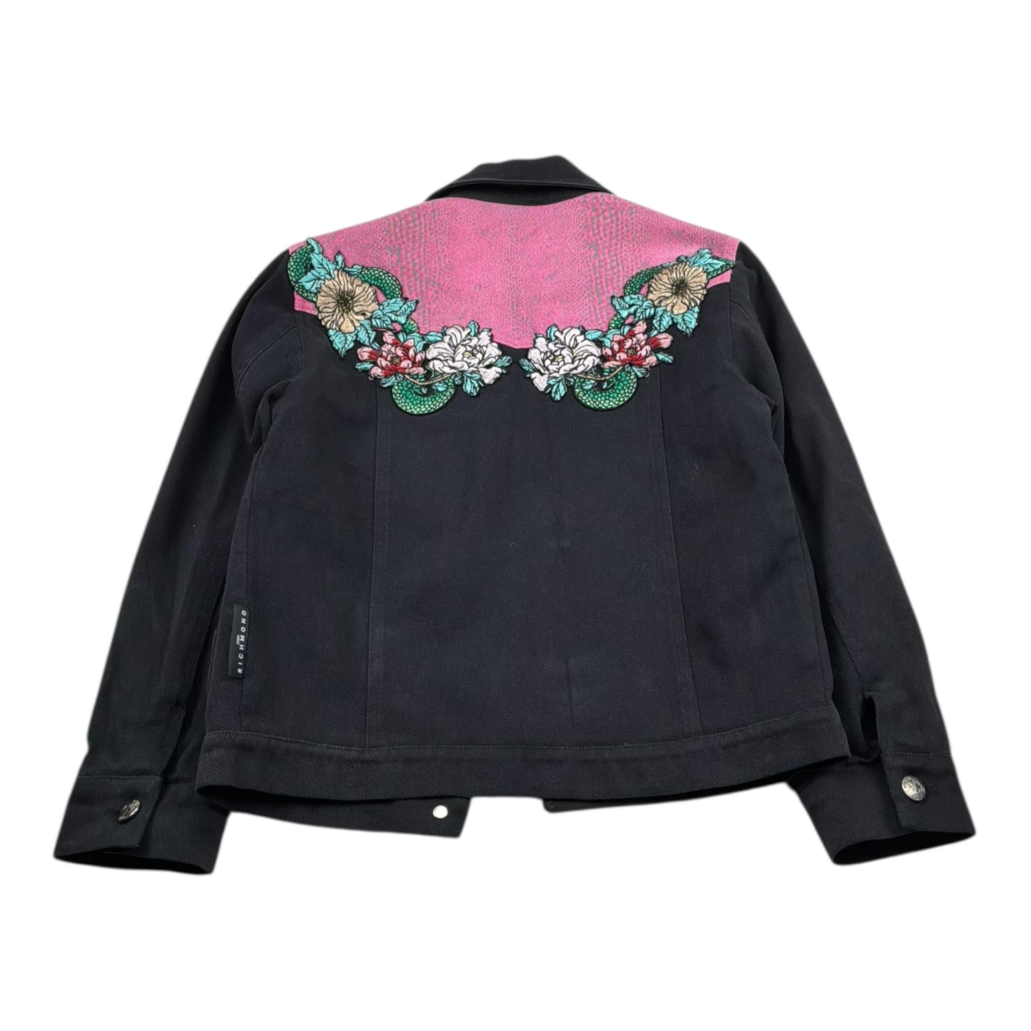 John Richmond Giubbino Tinta Unita con Stampa per Bambina RGP26117GB NERO JOHN RICHMOND 