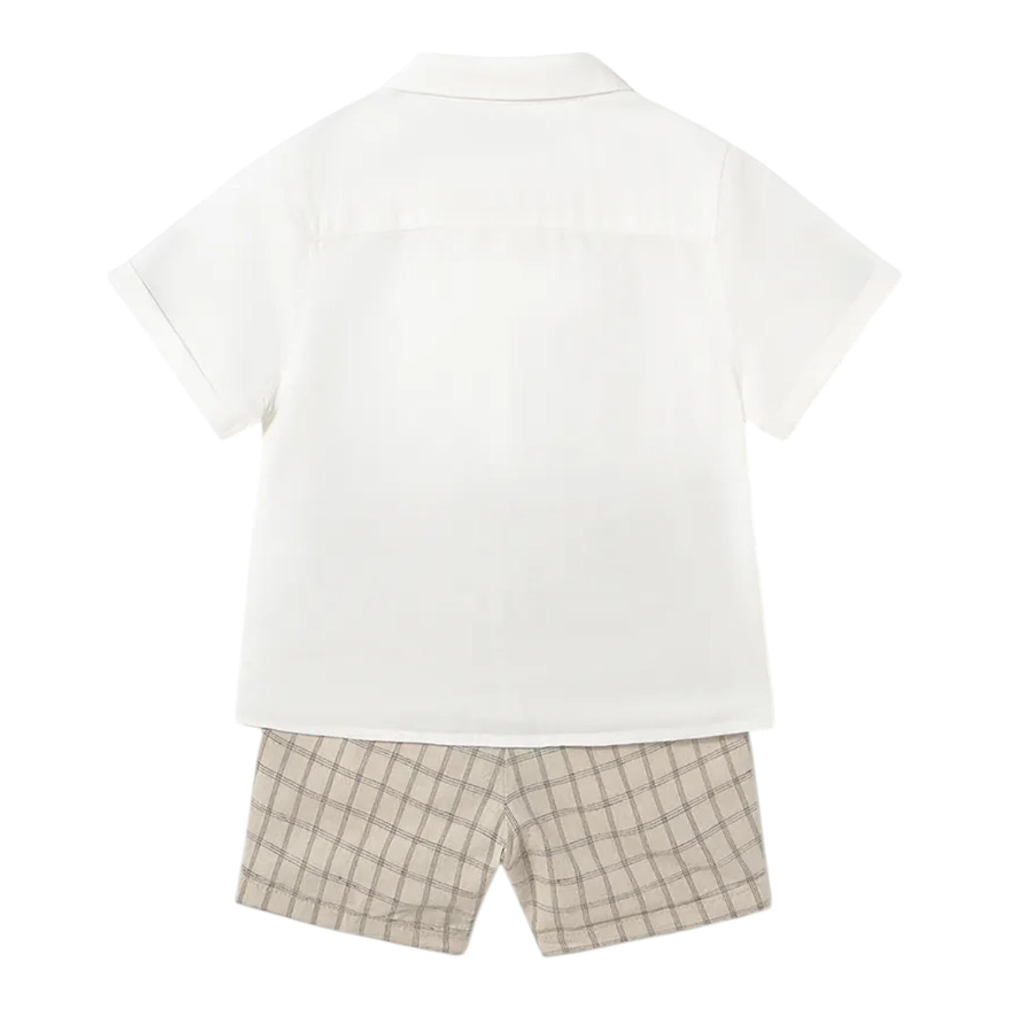 Mayoral Completo 2 Pezzi Camicia-Bermuda per Neonato 1251 BIANCO MAYORAL 