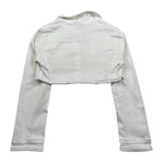 Elsy Giubbino tinta unita In Denim Bianco per Bambina LUPO BIANCO ELSY 