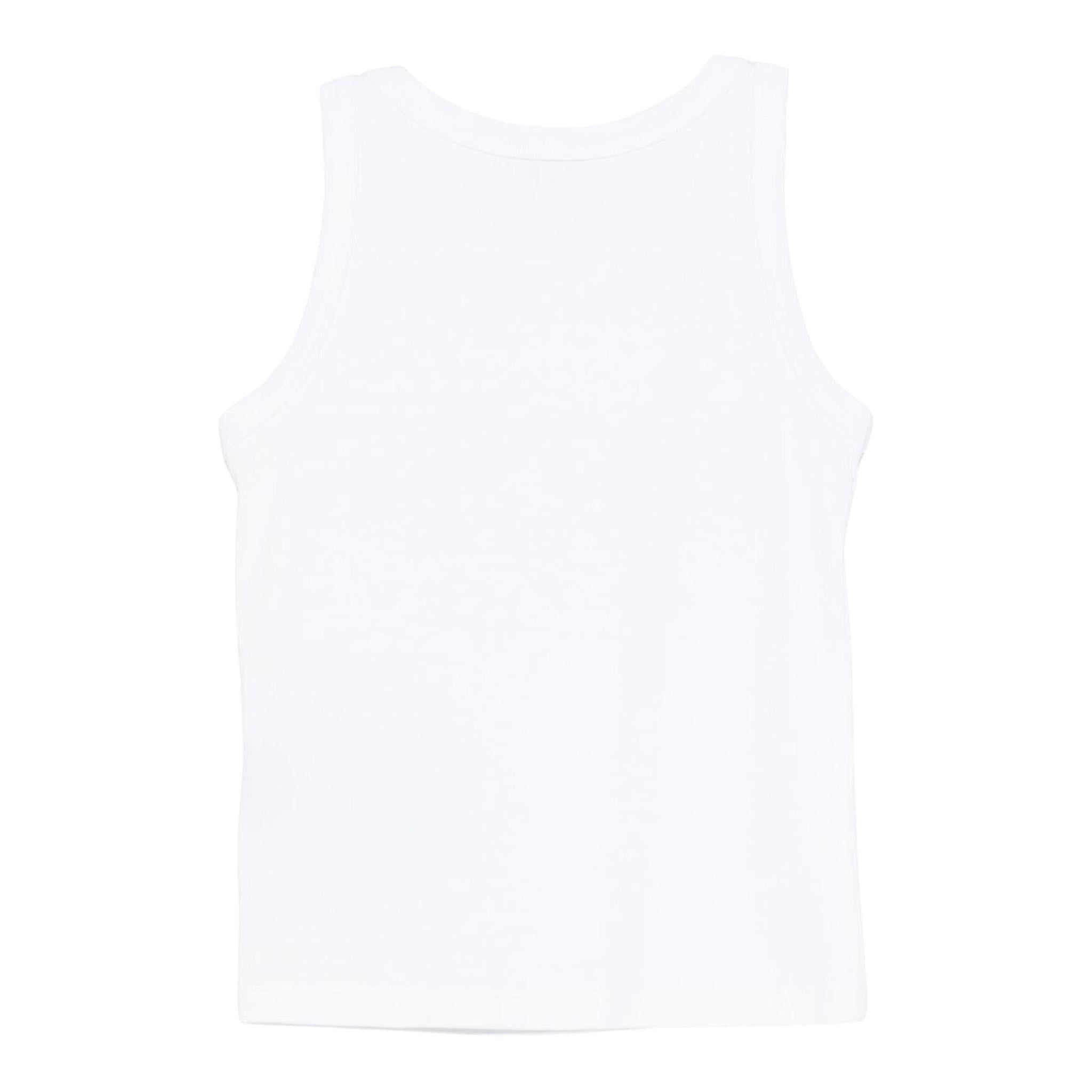 John Richmond Canotta Tinta Unita con Brillantini per Bambina RGP25133CN BIANCO JOHN RICHMOND 