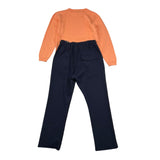 Never Too Completo Maglioncino - Pantalone Arancione Per Bambino