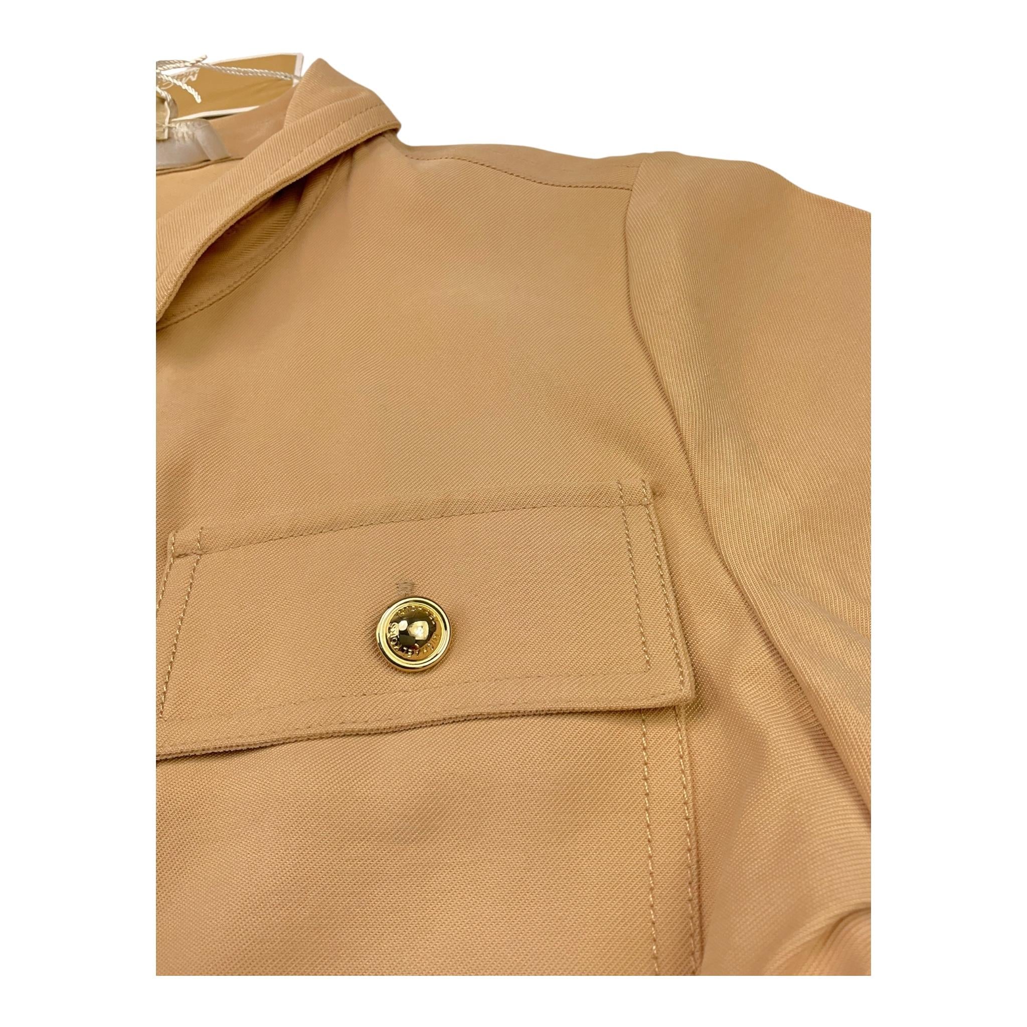 Michael Kors Abito Mezza Manica con Bottoni per Bambina R30347 BEIGE MICHAEL KORS 