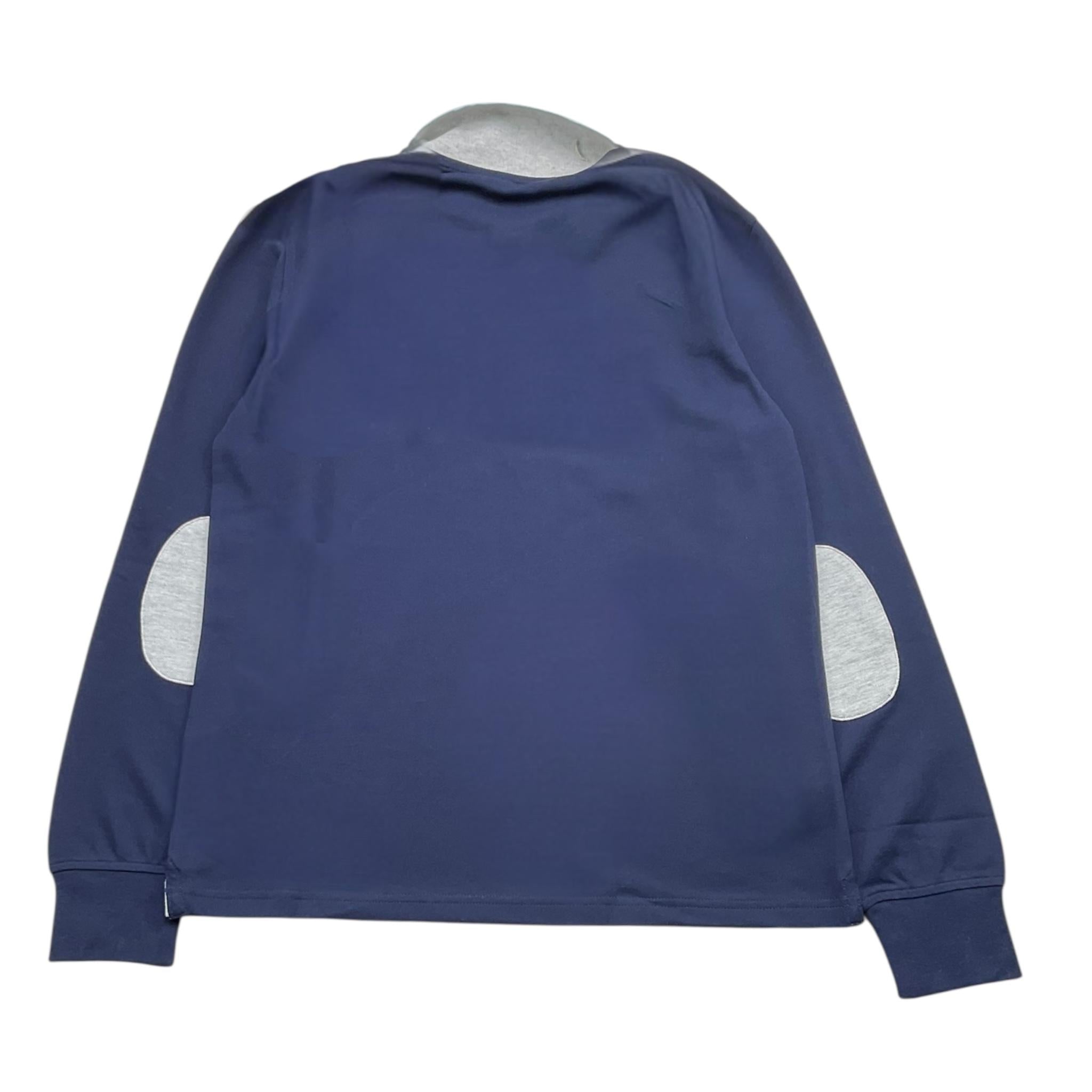 SUN68 polo tinta unita con colletto in contrasto Blu per Bambino A44307 BLU SUN68 