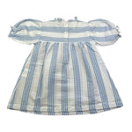 Babe & Tess Abito Camicia Bicolore con Fantasia A Righe per Bambina 01518059 BIANCO/AZZURRO BABE & TESS 