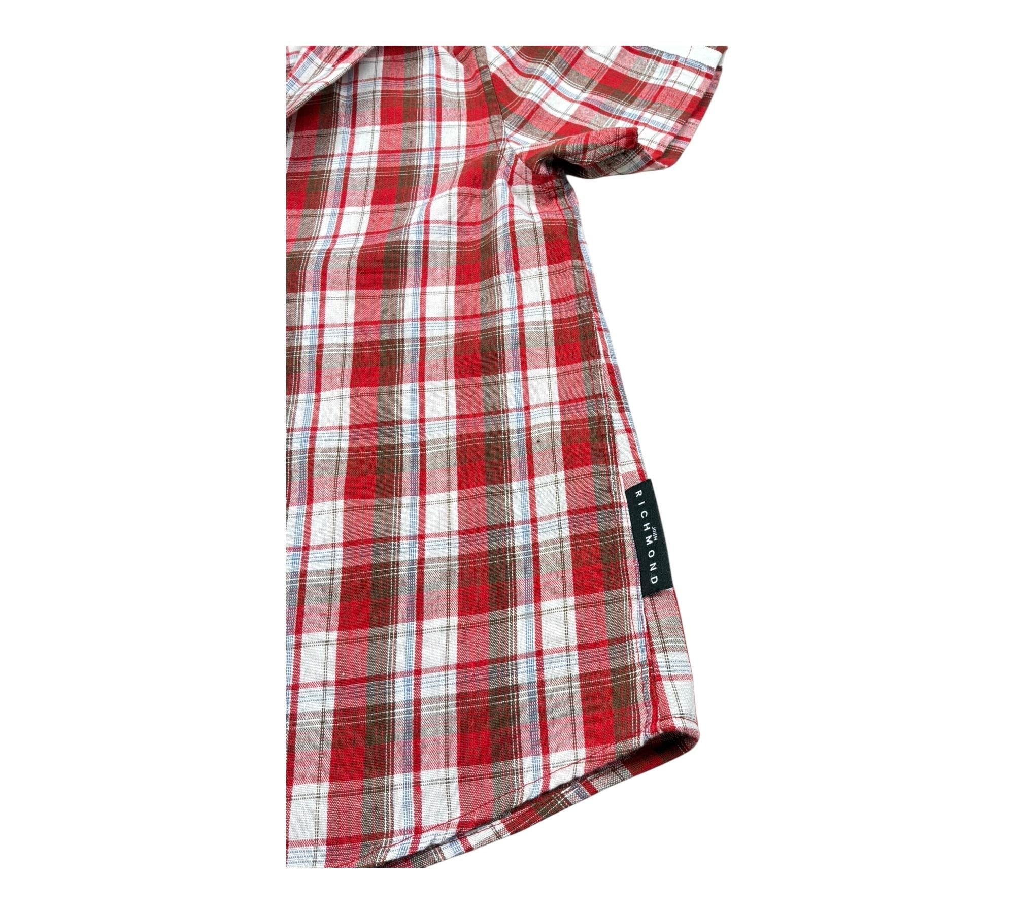 John Richmond Camicia Mezza Manica Fantasia  per Bambino RBP26194CA ROSSO JOHN RICHMOND 
