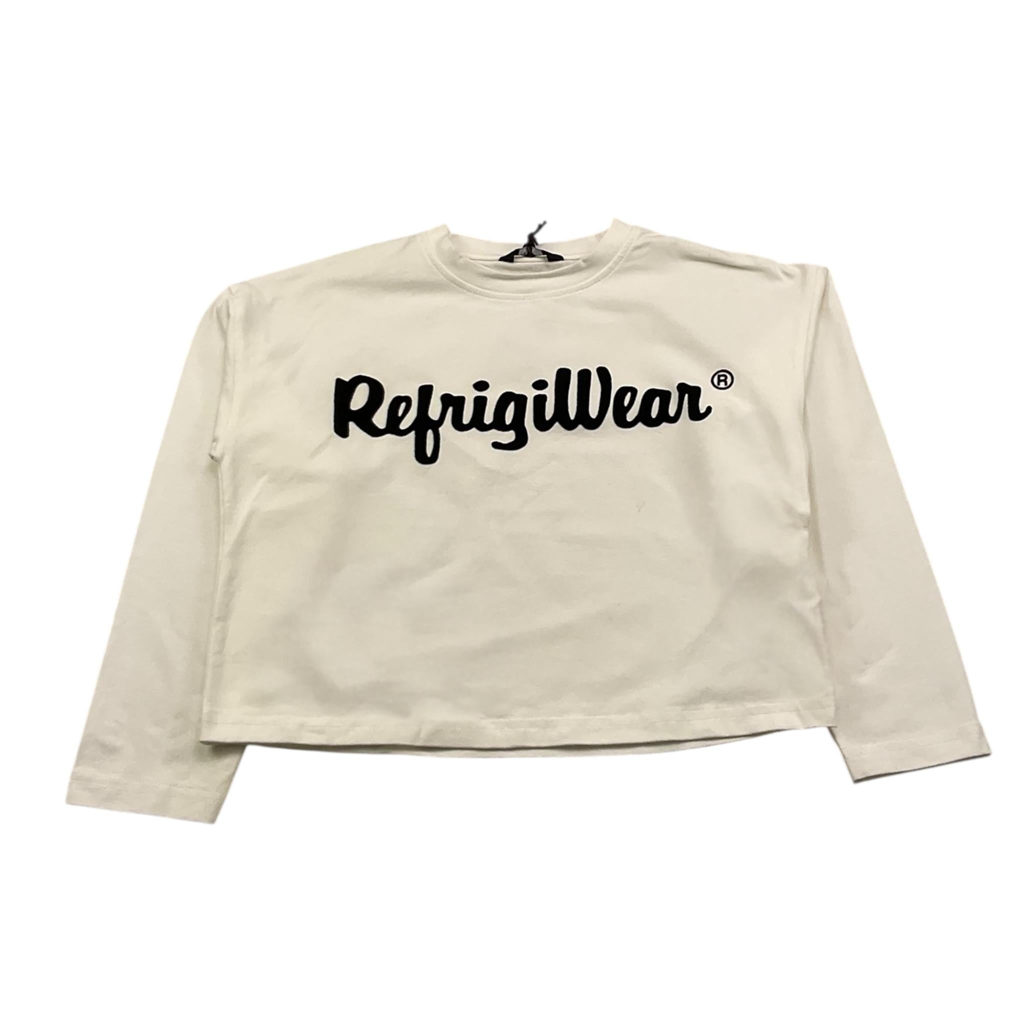 REFRIGIWEAR shirt girocollo tinta unita modello crop Panna per Bambina RWG150 PANNA REFRIGIWEAR 