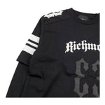 JOHN RICHMOND shirt girocollo maniche in contrasto effetto t-shirt Nero per Bambino RBA25072TS NERO JOHN RICHMOND 