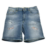 Dondup Bermuda In Denim Tinta Unita per Bambino DMBE30 AZZURRO DONDUP 