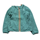 K-Way Giubbino Tinta Unita con Zip E Cappuccio per Bambino K4125CWX VERDE K-WAY 