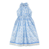 Philosophy Abito Tinta Unita con Fantasia Fiori per Bambina I1E909 AZZURRO PHILOSOPHY 