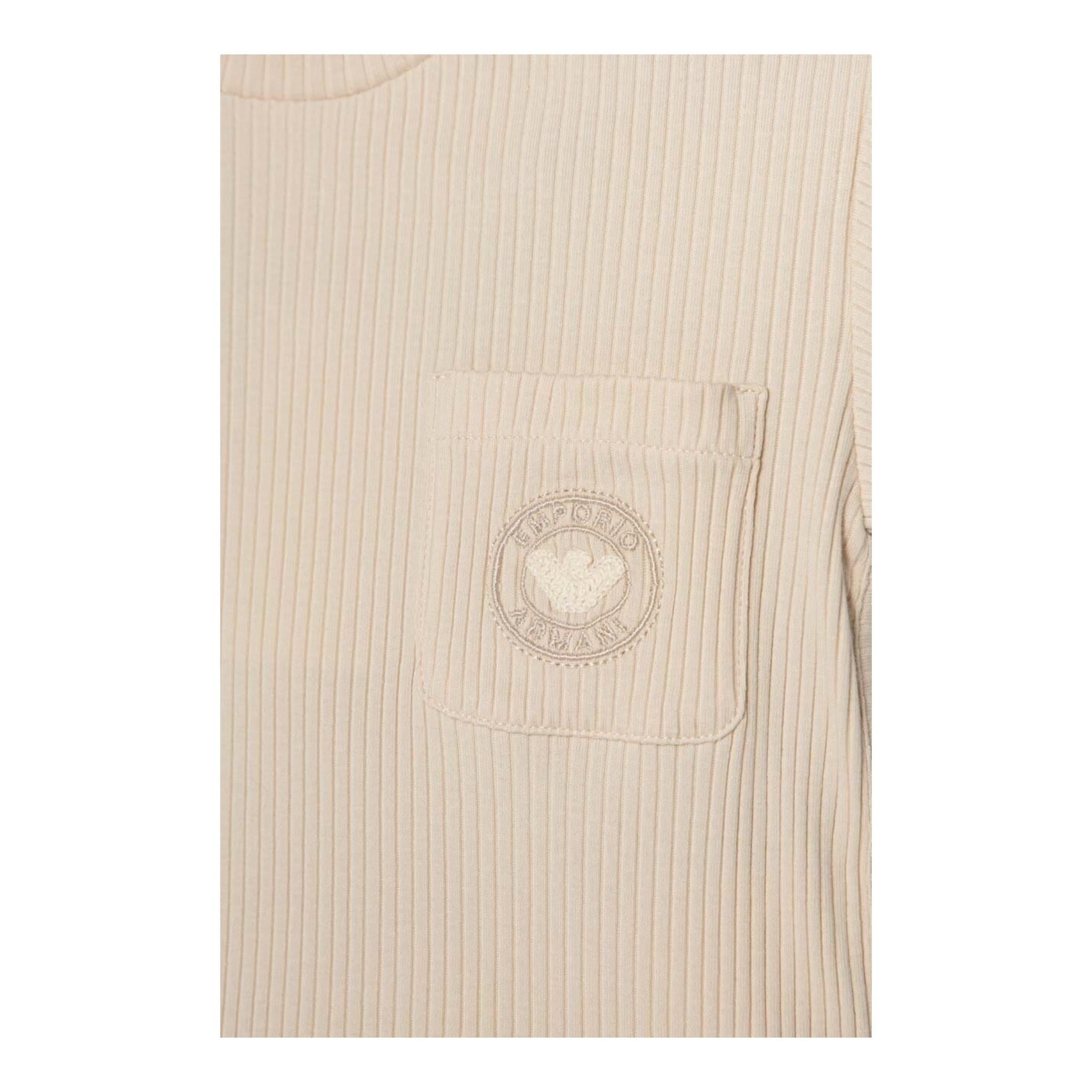 Emporio Armani Completo 2 Pezzi T-Shirt In Filo-Bermuda per Neonato 3DHVJ5 BEIGE EMPORIO ARMANI 