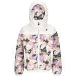 K-WAY giubbino fantasia pelliccia con cappuccio Panna per Bambina K7123GW PANNA K-WAY 