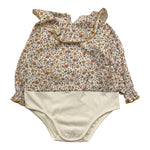 LA STUPENDERIA camicia modello body tinta unita con fantasia fiori Bianco per Neonata TBBD522 BIANCO LA STUPENDERIA 