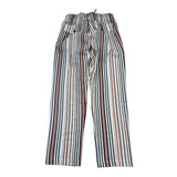 Manuel & Frank Pantalone Tinta Unita con Fantasia A Righe per Bambino MF1194R BIANCO MANUEL & FRANK 