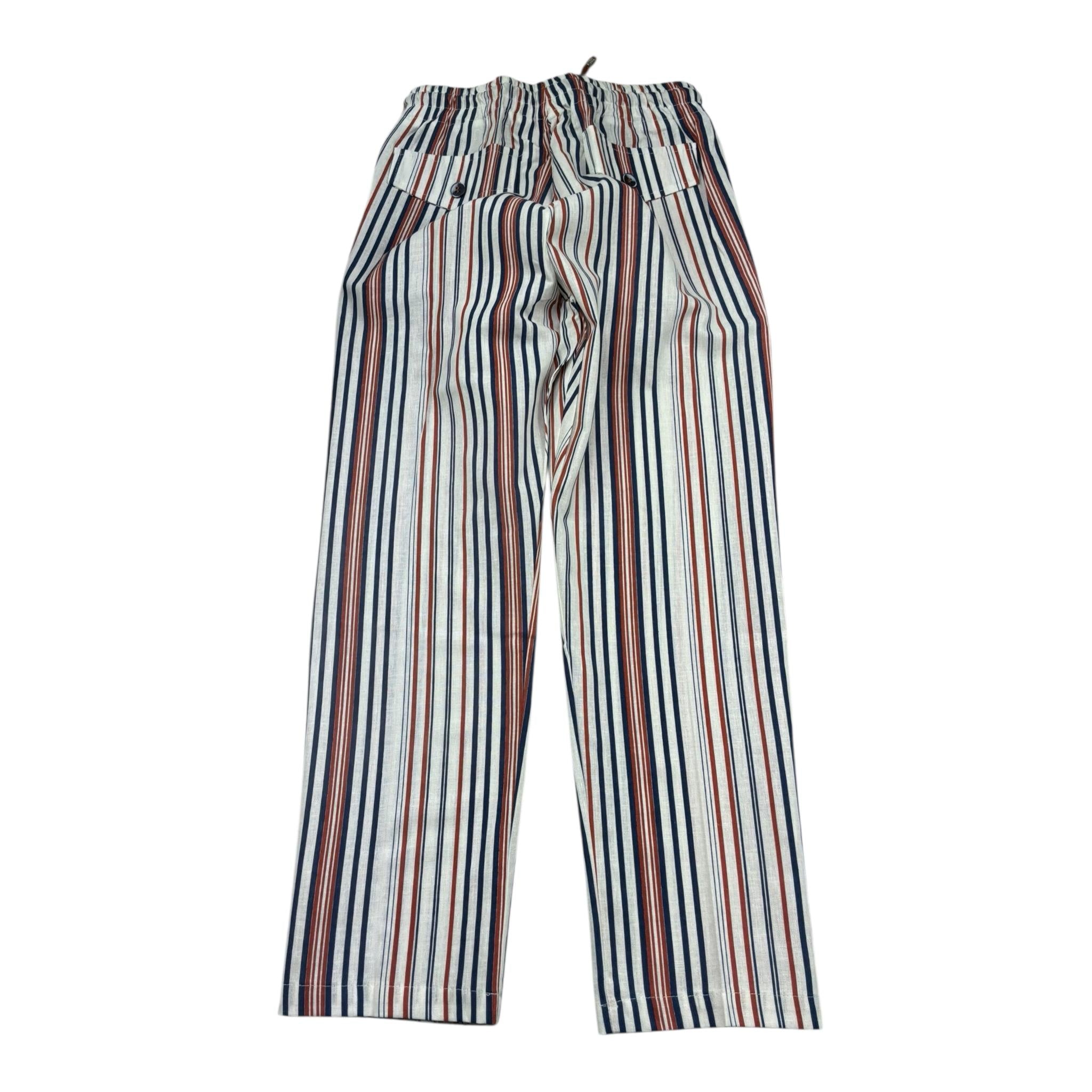 Manuel & Frank Pantalone Tinta Unita con Fantasia A Righe per Bambino MF1194R BIANCO MANUEL & FRANK 