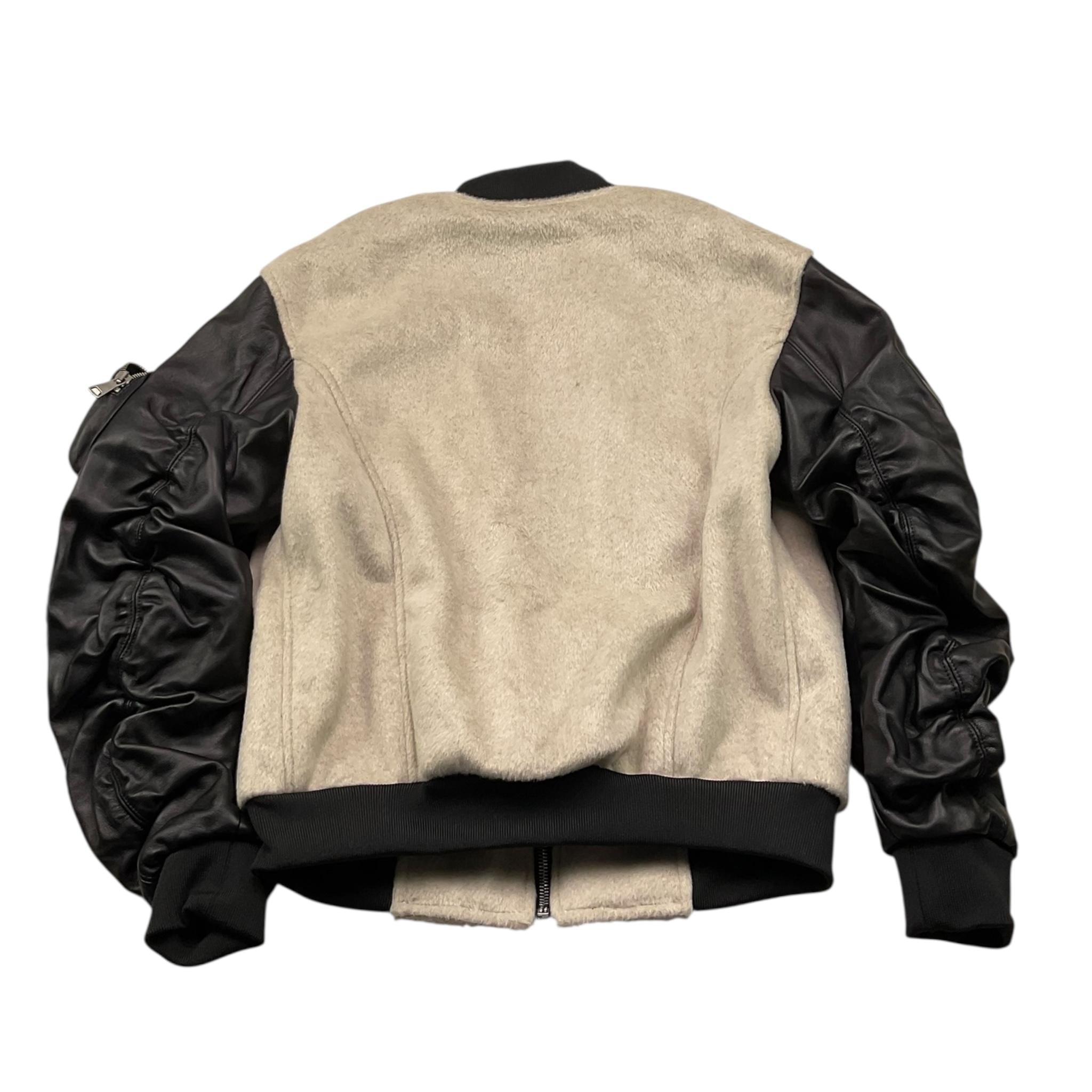 YES LONDON giubbino tinta unita con maniche in vera pelle Beige per Bambino GMBY BEIGE YES LONDON 