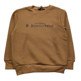 DANIELE ALESSANDRINI felpa girocollo tinta unita con stampa Beige per Bambino 1231F00103XXX BEIGE DANIELE ALESSANDRINI 