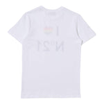 N°21 T-Shirt Tinta Unita Girocollo Con Stampa Bianco Per Bambina N21822 BIANCO N°21 