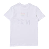 N°21 T-Shirt Tinta Unita Girocollo Con Stampa Bianco Per Bambina N21822 BIANCO N°21 