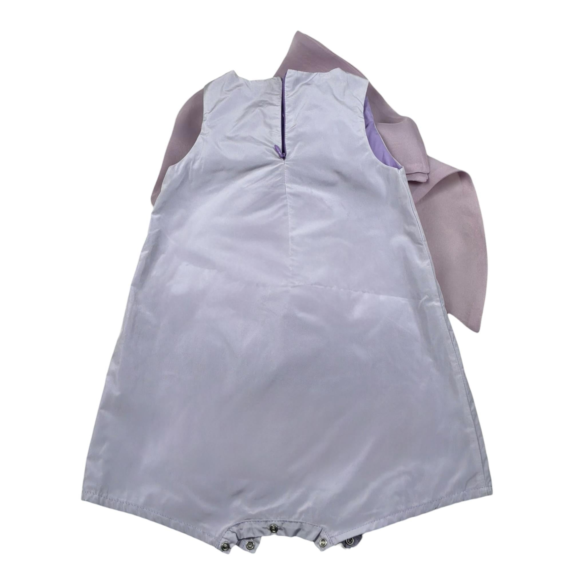 A' La Page Pagliaccetto Tinta Unita con Fiocco per Neonata AL21 LILLA A' LA PAGE 