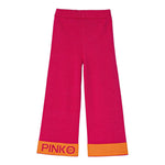PINKO leggins in maglia tinta unita con stampa Fuxia per Bambina F4PIBGPA129 FUXIA PINKO 