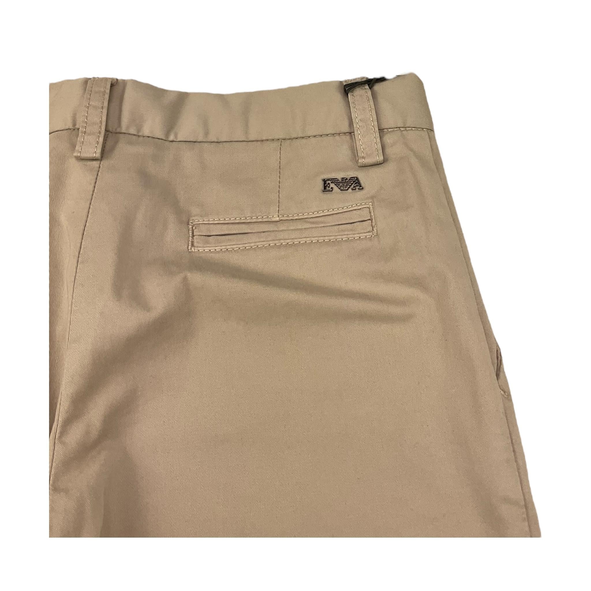 Emporio Armani Pantalone Tinta Unita con Tasche Americane per Bambino 8N4P60X SABBIA EMPORIO ARMANI 