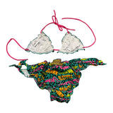 Elettra Lamborghini  Costume 2 Pezzi Triangolo-Slip con Fantasia per Bambina ELTLMB4020 VERDE ELETTRA LAMBORGHINI 