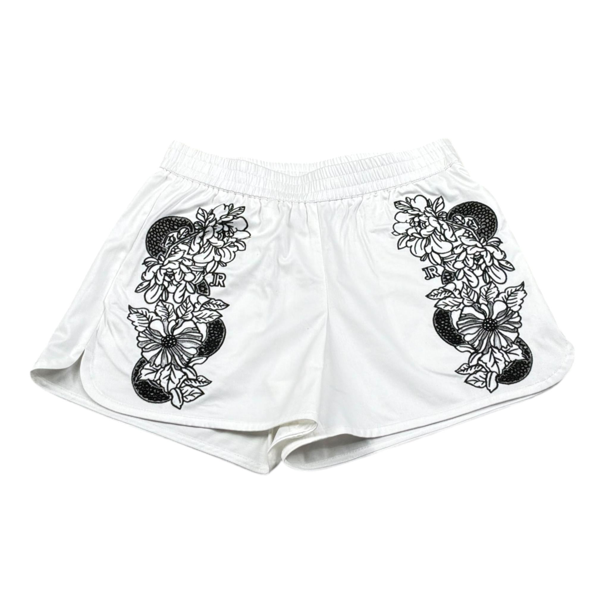 John Richmond Completo 2 Pezzi Short Tinta Unita con Stampa-Camicia per Bambina RGP26126CE BIANCO JOHN RICHMOND 