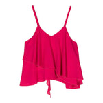 Dondup Top A Bretelline Tinta Unita Cn Rouches Fuxia Per Bambina DFCA017 FUXIA DONDUP 