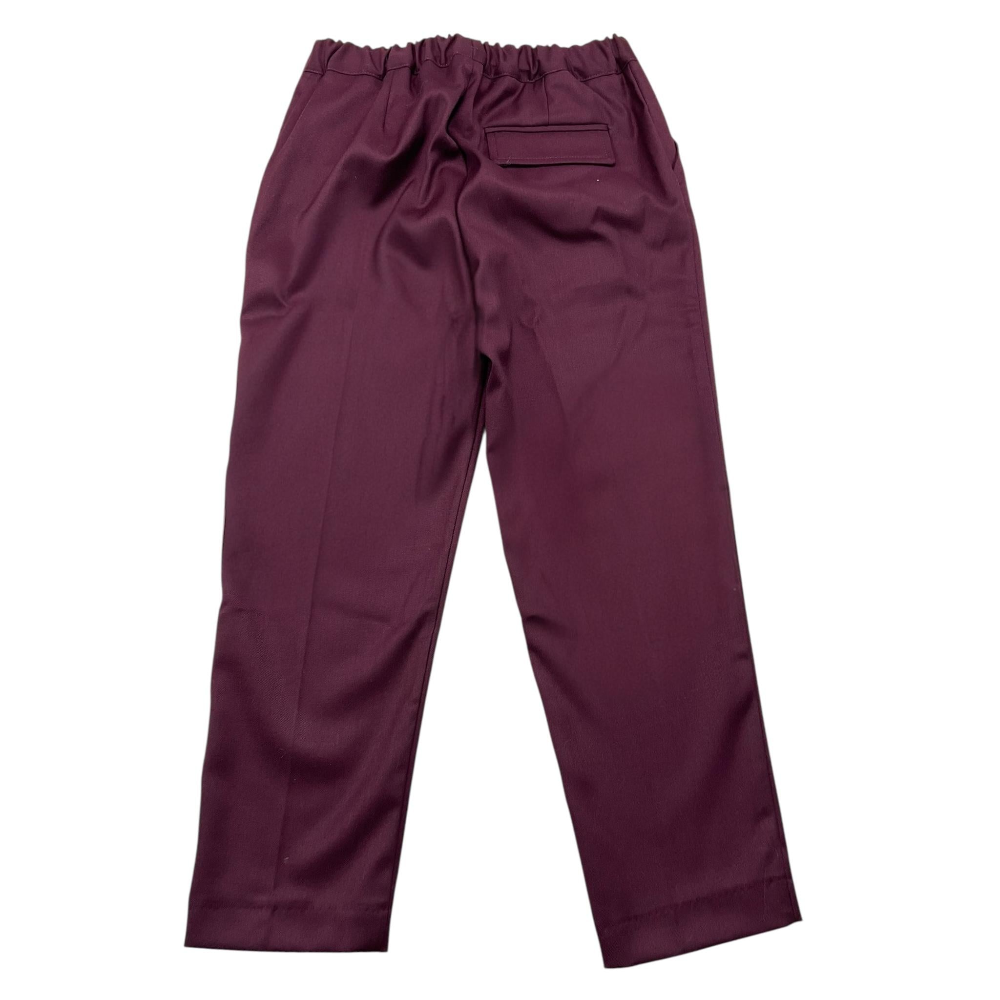 OFFICINA MILANESE pantalone tinta unita con elastico in vita Bordeaux per Bambino JPT6107 BORDEAUX OFFICINA MILANESE 