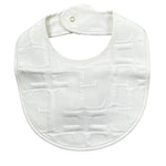 Elisabetta Franchi Bavetta Tinta Unita Logata per Neonata ENBA048 BIANCO ELISABETTA FRANCHI 