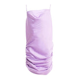 Twinset Abito Tinta Unita A Bretelle per Bambina 251GJ2450X LILLA TWINSET 