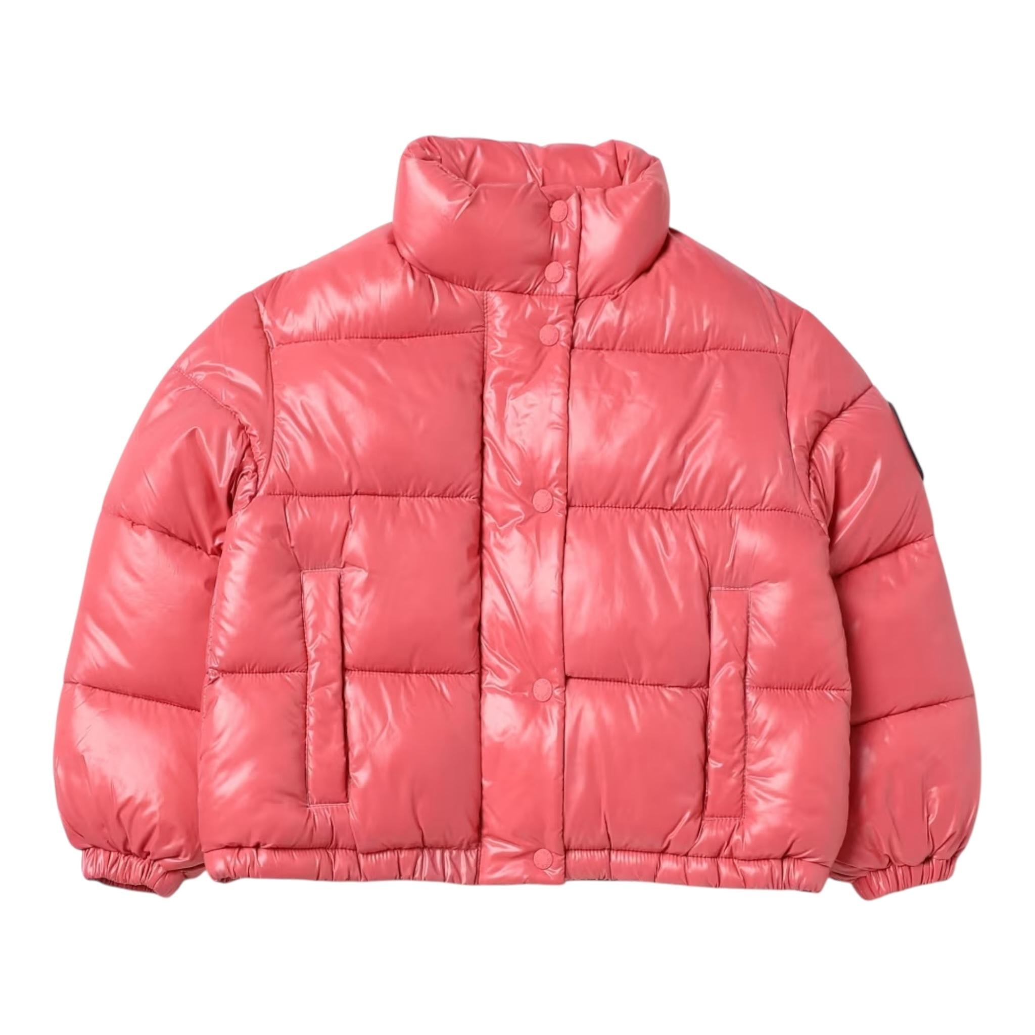 SAVE THE DUCK giubbino tinta unita con bottoni Rosa per Neonata J31326GNX ROSA SAVE THE DUCK 