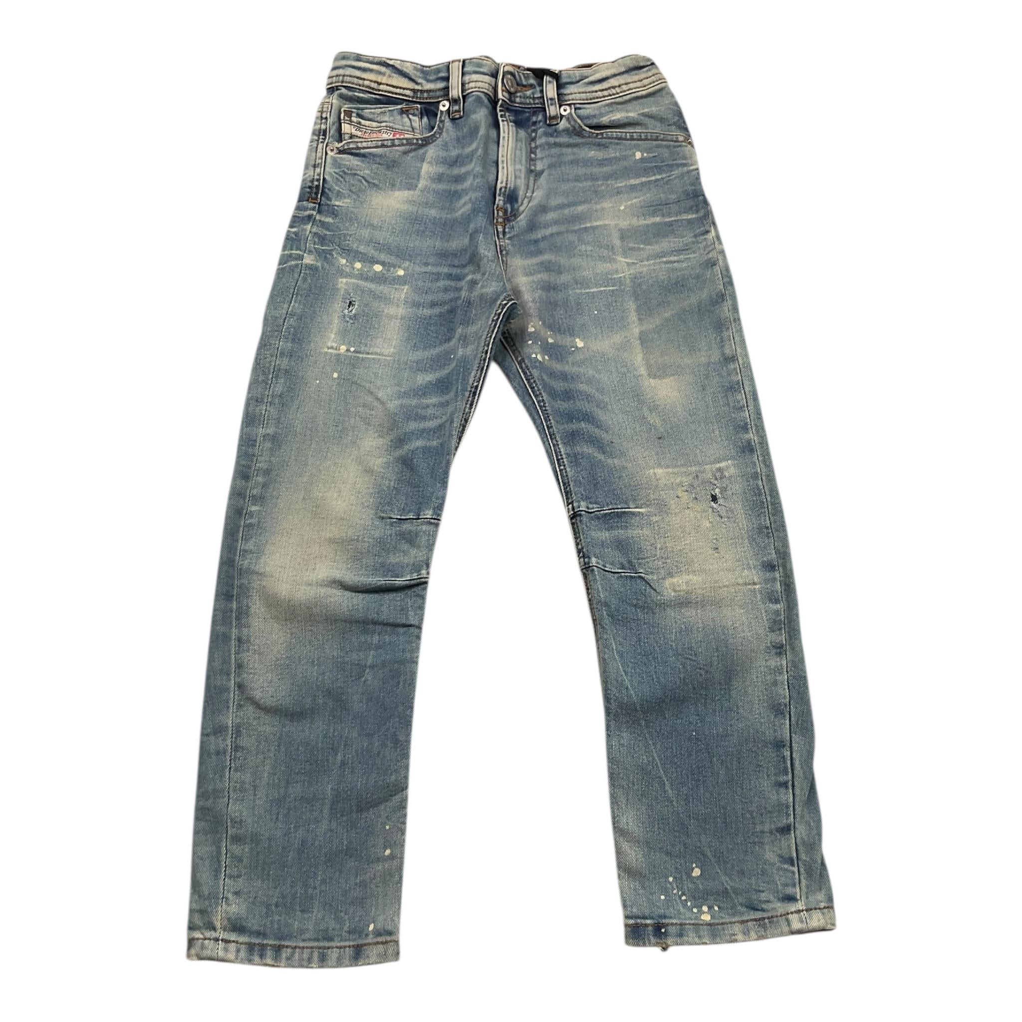 DIESEL jeans tinta unita con girovita regolabile Azzurro per Bambino 00J3RL AZZURRO DIESEL 