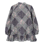 Etro Abito Manica Lunga Tinta Unita Stampa Fantasia per Bambina GW5A50 BLU ETRO 