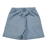 Please Bermuda Tinta Unita con Elastico In Vita per Bambino RB27130B73J AZZURRO PLEASE 