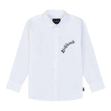 John Richmond Camicia Tinta Unita con Stampa per Bambino RBP25016CA BIANCO JOHN RICHMOND 