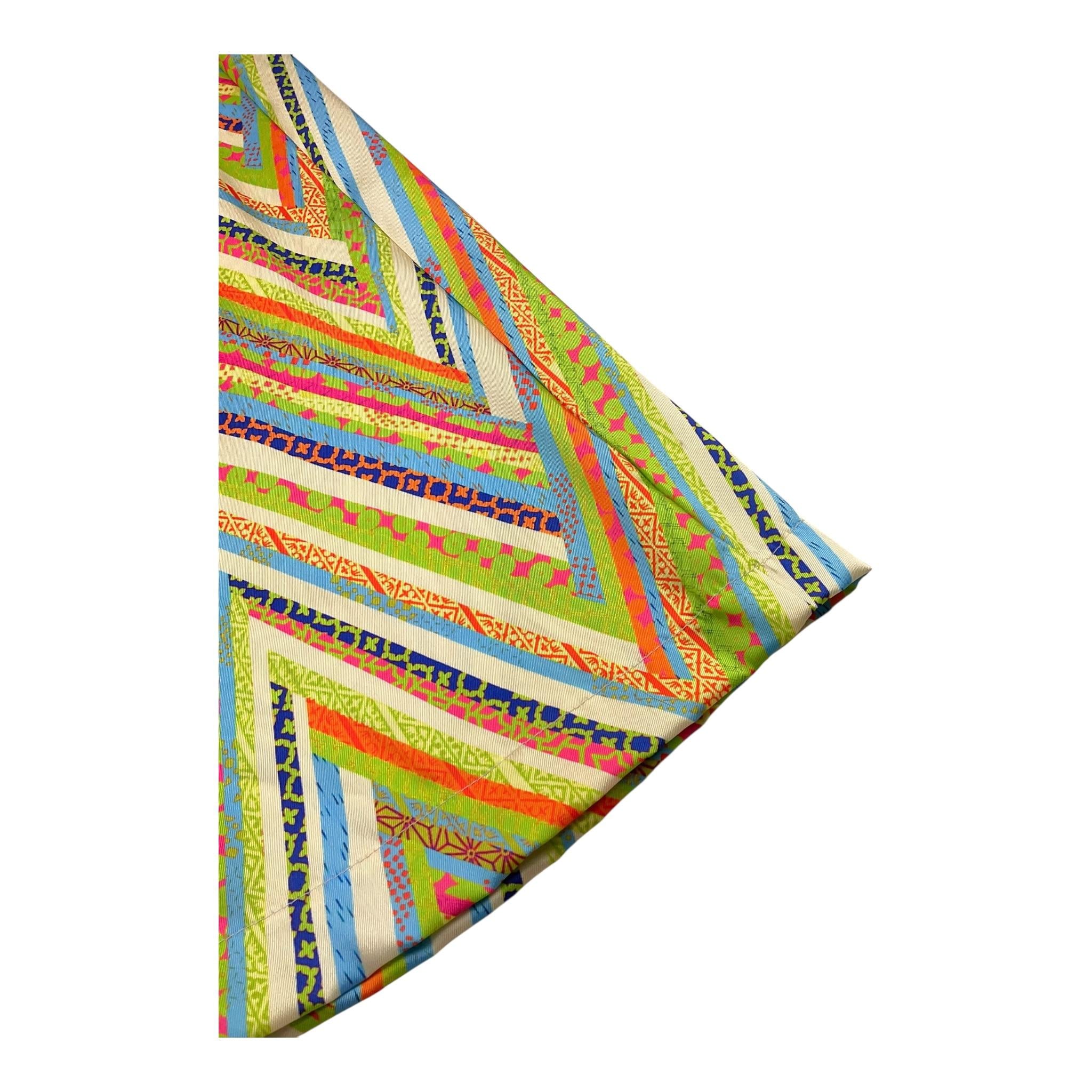 Janice Pantalone Tinta Unita con Fantasia Multicolor Modello A Palazzo per Bambina JN509R PANNA JANICE 